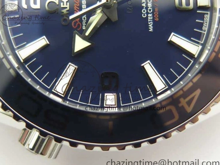 0125 Planet Ocean “Pyeongchang 2018” 43.5mm SS OMF 1:1 Best Edition Blue Dial On Nylon Strap A Soft 8082